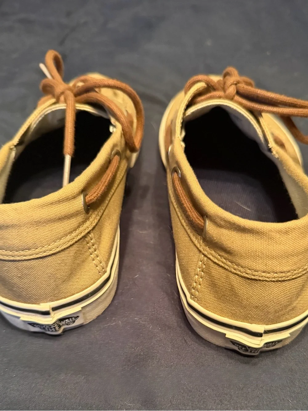 Vans Tan Canvas Boat Shoes